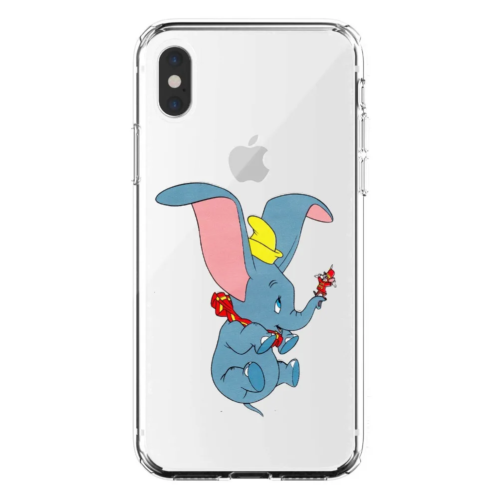 Милый мультфильм анимированные Disneys Dumbo Мягкий силиконовый чехол для iPhone 11 Pro MAX 6 7 8Plus SE 5 5S 6 7 8 MAX XR XS X10 чехол для телефона