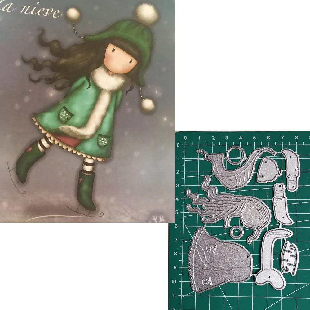 

Metal Cutting Dies Little doll Animal 2019 Scrapbooking Craft Dies Cut Stamps Embossing Stencils Invitation Card