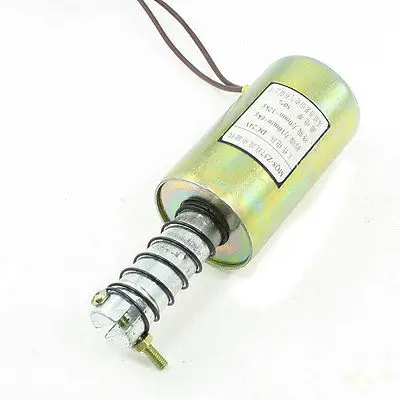

DC 12V 0mm 12Kg Force Pull Type Metal Solenoid Electromagnet w Spring Plunger