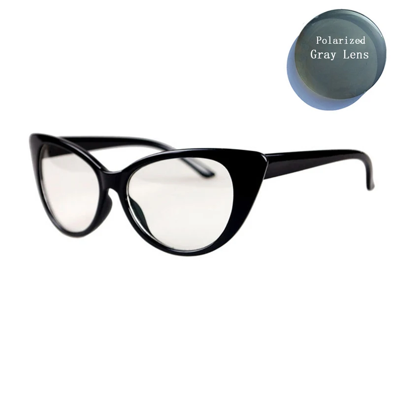

Women Myopia Polarized Sunglasses Big Cat Eye Frame nearsighted Eyeglasses shorted sighted Spectacles -1.0 -1.5 -2.0 -3.0 -5 L3