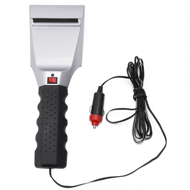 

12V Heated Ice Snow Defrost Windshield Scraper Remove Electric Auto Car Lighter O25