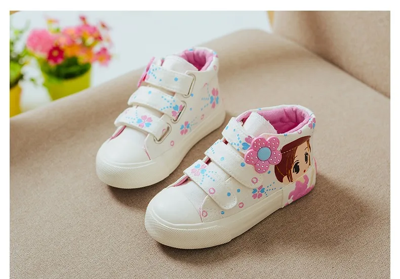 Новые весенние детские парусиновые кроссовки, брендовая детская повседневная обувь, джинсовая обувь принцессы для девочек, студенческие ботинки на плоской подошве