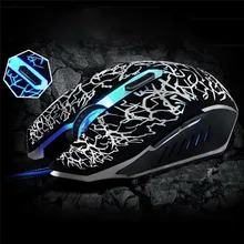 Basix, игровая мышь, проводная, профессиональная, цветная, светодиодный мышь с подсветкой, для геймера, 4000 dpi, оптическая, 6 кнопок, для ПК, ноутбука, компьютера, мыши