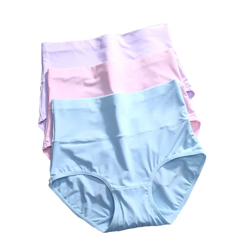 LANGSHA трусики Для женщин Высокая талия Бесшовные трусы Sexy Ультра тонкий Slimmig
