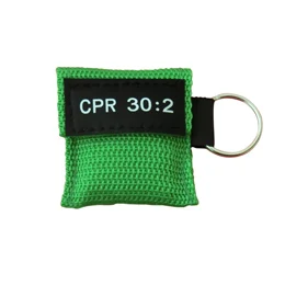 2 шт CPR маска-реаниматор брелок 30: 2 одноразовые аварийные спасательные Навыки обучения/обучения лица Shiled инструмент здравоохранения - Цвет: green