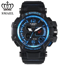 Роскошные Брендовые мужские спортивные часы военные часы мужские повседневные светодиодный цифровые многофункциональные наручные часы 50 м Водный студенческий шагомер