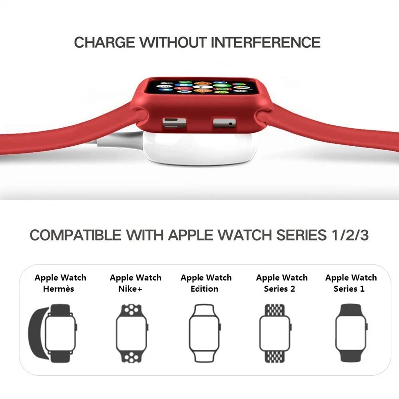 Спортивный ремешок для Apple Watch 3 2 1 ремешок с ТПУ чехол iWatch 38 мм 42 мм мягкий силиконовый Спорт на открытом воздухе Ремешки для наручных часов браслет