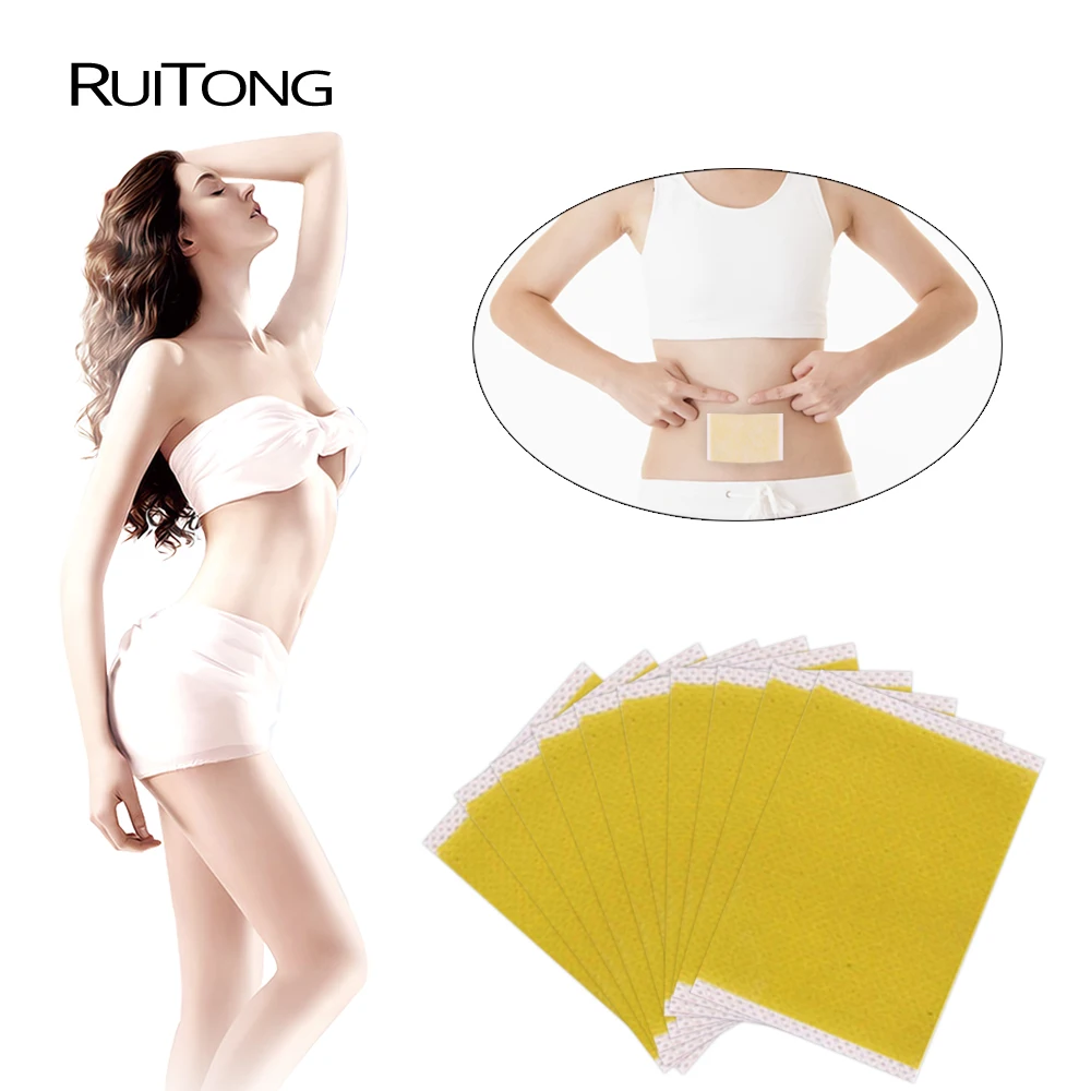 Patches, Anti-Celulite Body Shaping Sticker, Quente, Perda de peso, 100Pcs, 10Bags