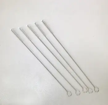 

500PCS/lot Tube Glass Tube Spiral Soft Hair Straw Cleaning Brushes Tools