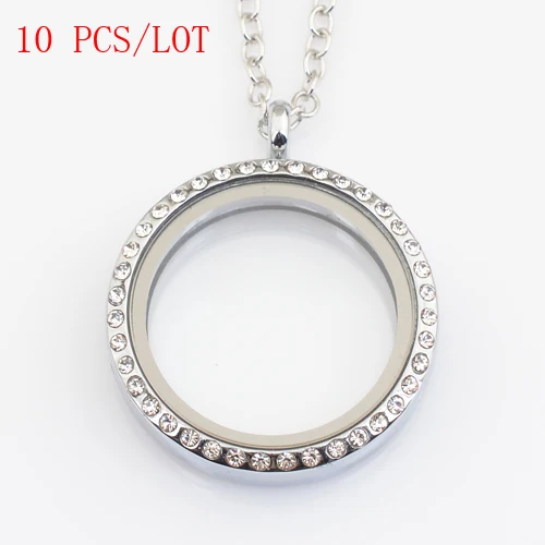 Buy 10 PCS/LOT 30mm round floating locket