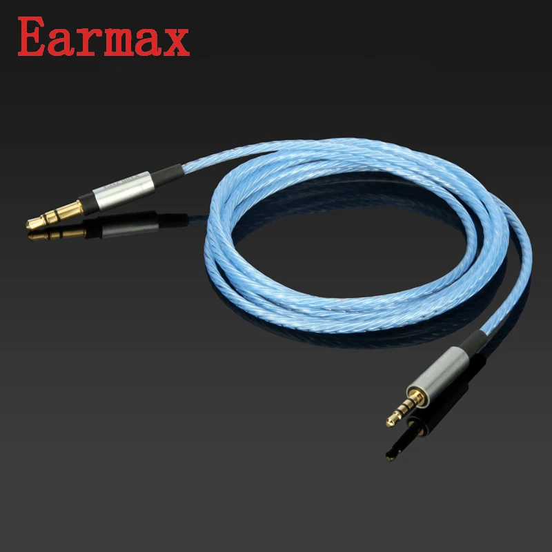 Earmax 3,5 мм до 2,5 мм кабель для наушников посеребренный Aux аудио кабель для AKG Y40 Y45BT Y50 Y50BT K545