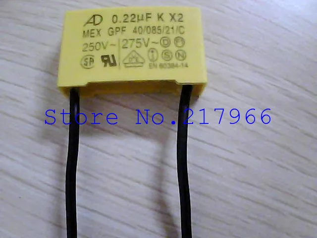 

50PCS X ,Manufacturers lead AD 275V 0.1uf 0.22UF K X2 safety capacitors 224