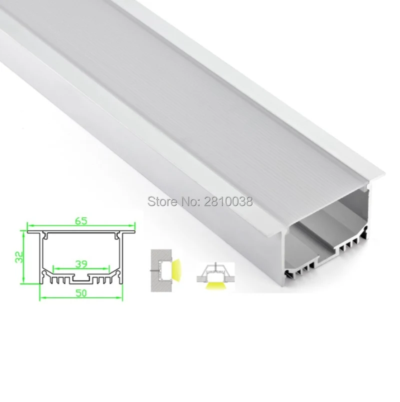 

10 Sets/Lot T type Anodized LED aluminum profile Extruded Aluminium led profile LED aluminum Channel profile for wall or ceiling