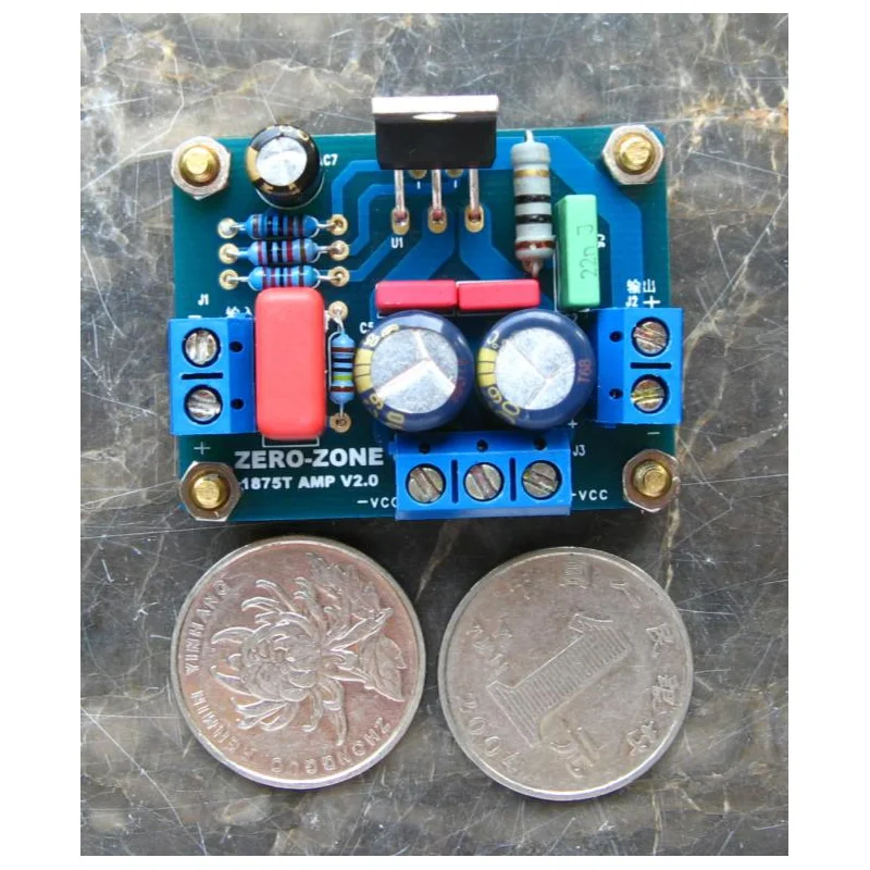 

KYYSLB AC Double 9~25V 30W Mono LM1875 Home Audio Power Amplifier Board Finished Board 8 Ohm Speaker 30W Amplifier Board