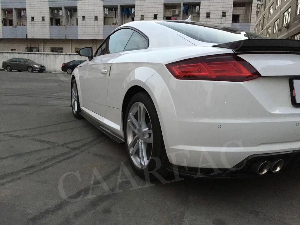 Углеродного волокна задний спойлер для Audi TT TTS TTRS BT Стиль frp зад багажник крылья