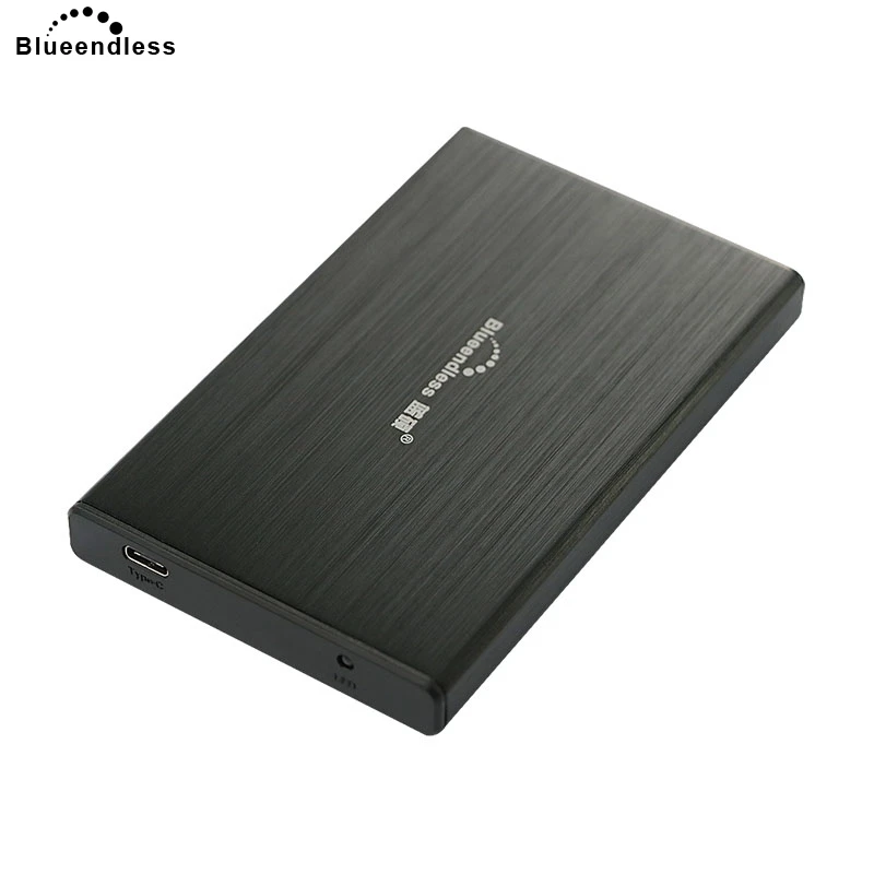 Blueendless 2.5' External Enclosure HDD Case Aluminum Sata USB HD Caddy