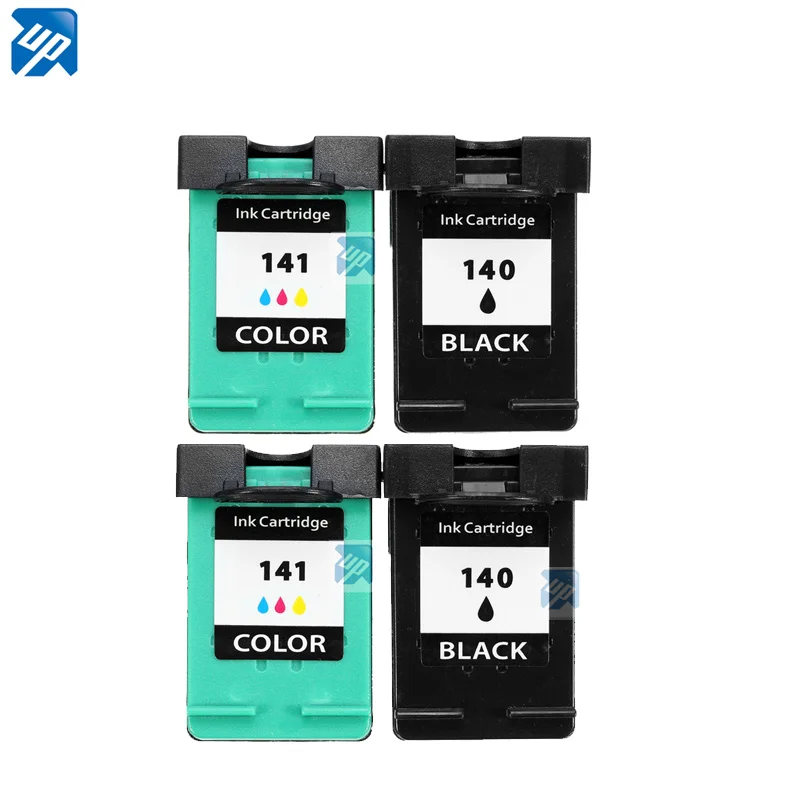 

UP brand 2BK+2C ink cartridge replacement for HP 140 141 for HP DeskJet 5363 D4263 OfficeJet 6413 J5783 J5783 J6413 C4283 C4343