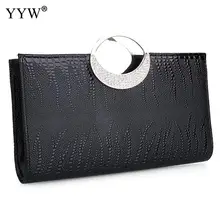 Модная женская сумка-клатч из искусственной кожи, красная шикарная Сумка-клатч со стразами, Серебряная Золотая элегантная женская сумка через плечо, Borse Da Donna