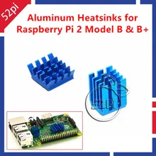 1 Компл. 2 шт. Raspberry Pi Радиаторы Cooler Алюминий С Клей Тепла Набор раковина Комплект Для Охлаждения Raspberry Pi 3/2 Модель B & B +