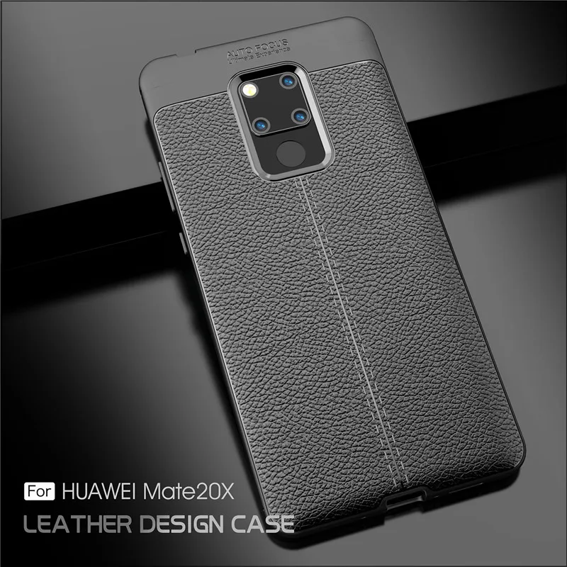

Beworlder For Huawei Mate 20 X Case Mate20X Lichee Pattern Soft TPU Case Anti Slip Full Protect Cover For Huawei Mate 20X Case