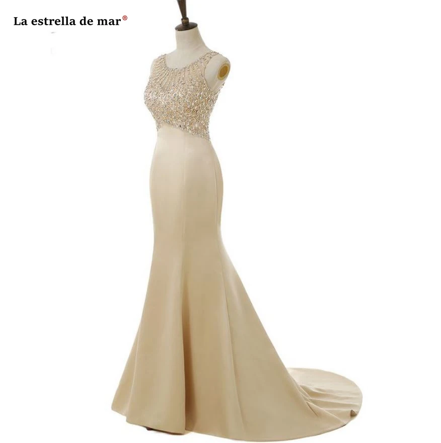 Vestido de madrinha Новое атласное платье подружки невесты с кристаллами цвета шампанского, золотистый, Фиолетовый королевский синий, белый, красный, серебристый длинное платье damigella