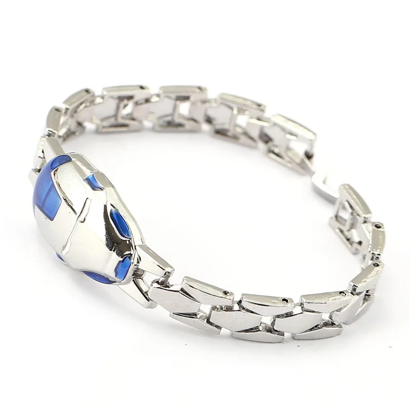 J Store Souvenir The Avengers Iron Man Blue Head Logo Bracelets Alloy