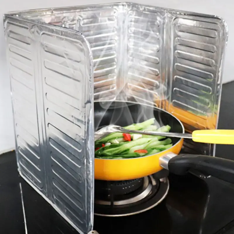 

Kitchen Utensils Gas Stove Anti-scalding Oil Deflector Foil Insulation Cooking Oil Splash Baffle Kitchen Tools