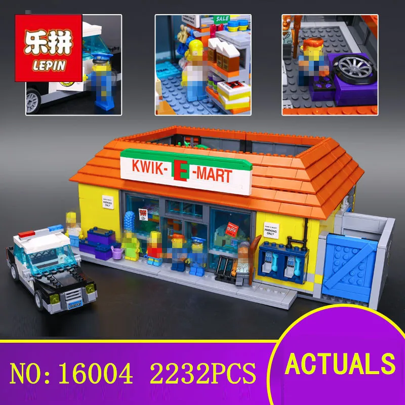 

LEPIN 16004 2232Pcs Simpson Model set Building Kits Model Educational Children Day's Gift Compatible legoing 71016