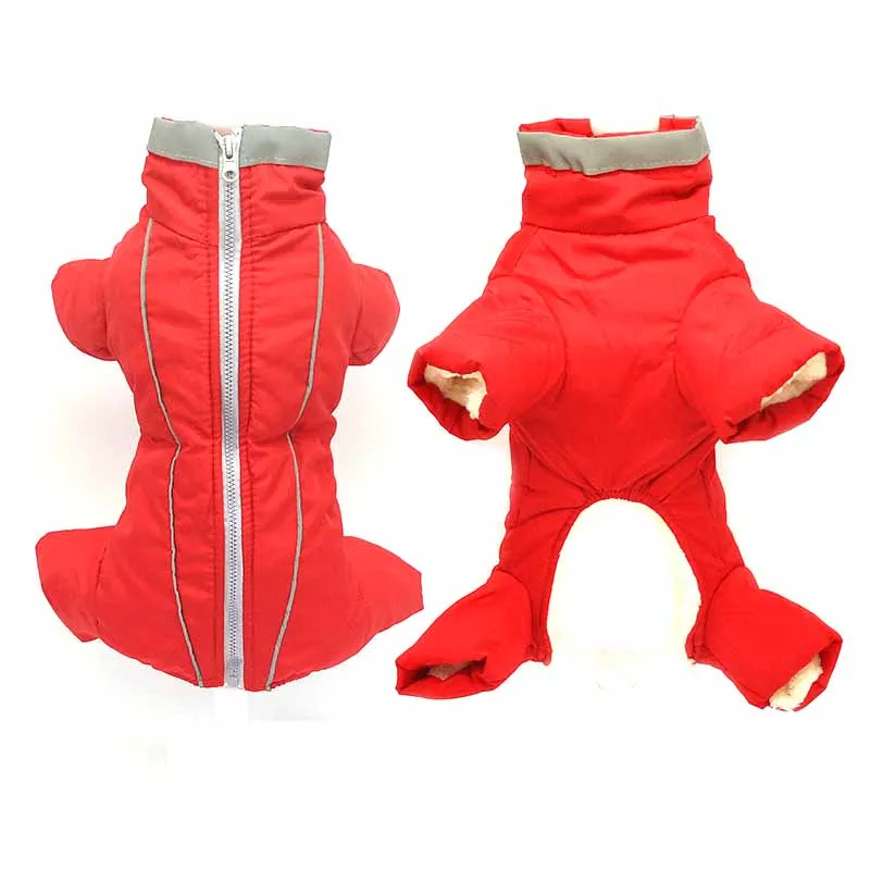 

Dog Clothes Winter Waterproof Warm Dog Down Jacket Reflective Boy/Girl Dog Clothes Jumpsuit for Small Pet Chihuahua