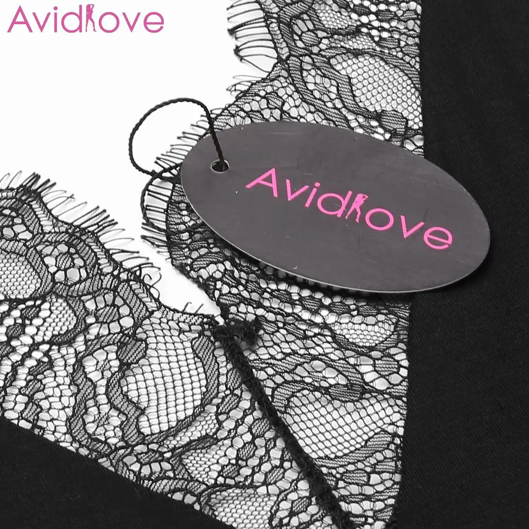 Avidlove, сексуальная ночная сорочка, ночная рубашка с отделкой, необычное кружевное сексуальное нижнее белье, женская ночная рубашка с открытой спиной