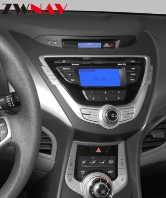 Sale ZWNAV Android 9 With DSP Car DVD Player For Hyundai Elantra 2011-2016 Radio Ibiza GPS map Navigation with Mirroring link RDS PX5 0