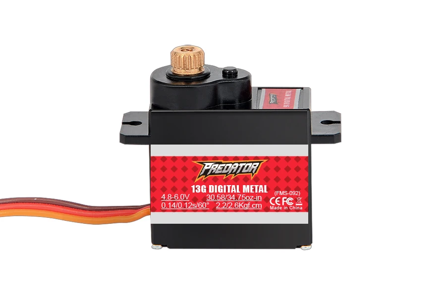 FMS Predator Servo 13 г 23 цельнометаллическая Шестерня цифровой/Аналоговый сервопривод 300