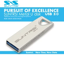 Suntrsi USB флэш-накопитель 64 Гб металлический флеш-накопитель USB 3,0 высокоскоростной usb-накопитель 64 ГБ реальная емкость пользовательский USB флэш-накопитель