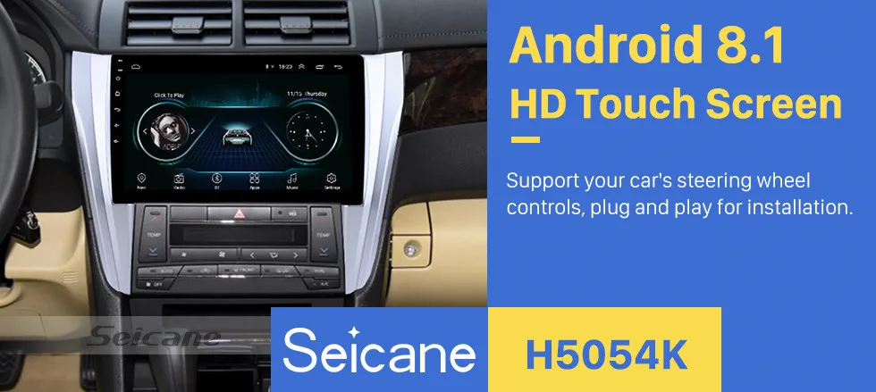 Seicane android автомобильный gps мультимедийный плеер для Toyota Camry автомобильный wifi Навигатор Радио Видео Аудио плеер 2 din