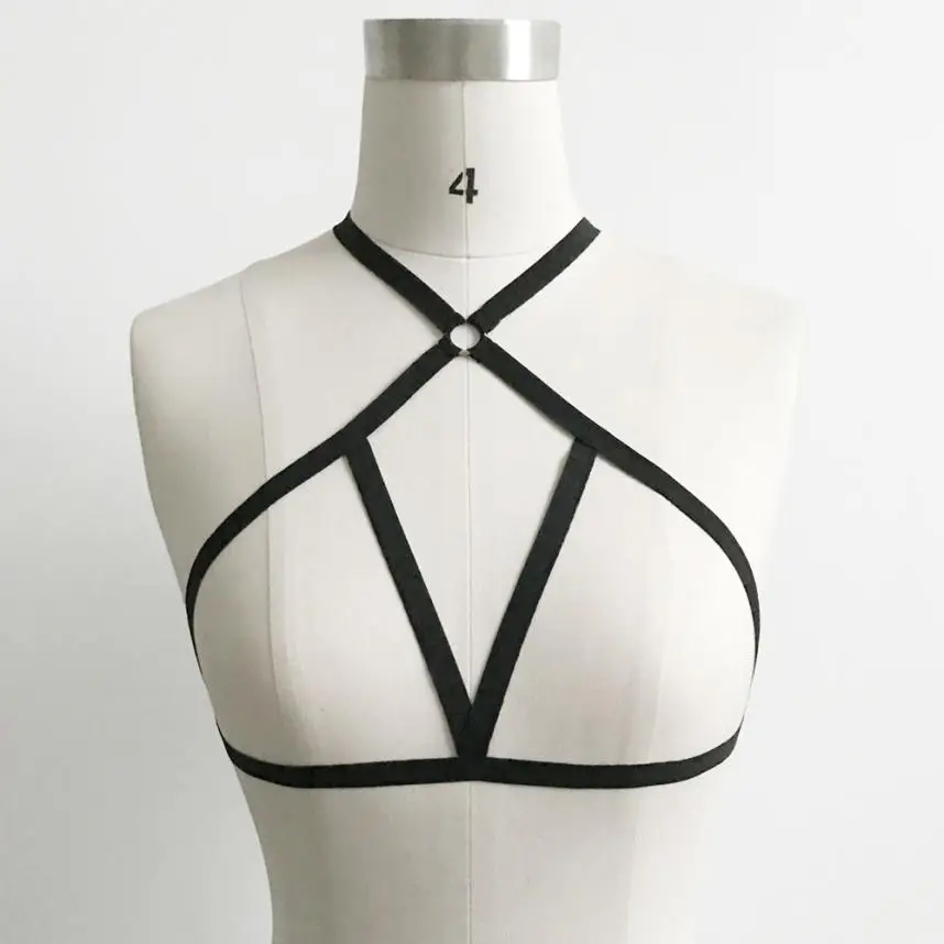 

Bikini Women Swimwear biquini Mujer Elastic Bra Strappy Bra Halter Bustier Sexy Female Femme Swimsuit Beach Bandage Suits JL12Y