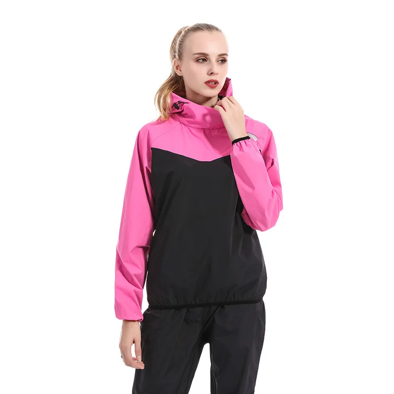 

New Sports Running Fitness Fat Burning Sweating Workouts Suit For Male Female Weight Loss Sportswear Sweatsuits Tracksuit Set