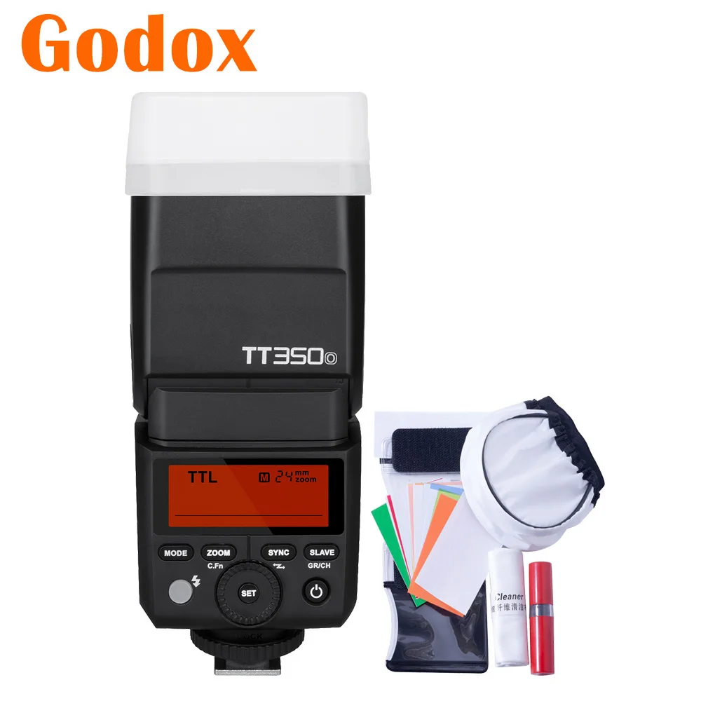

Godox Mini TT350O TT350-O 2.4G TTL GN36 HSS Camera Flash Speedlite Speedlight For Olympus Panasonic Lumix GH5 GH4 LX7 G7 G85GK