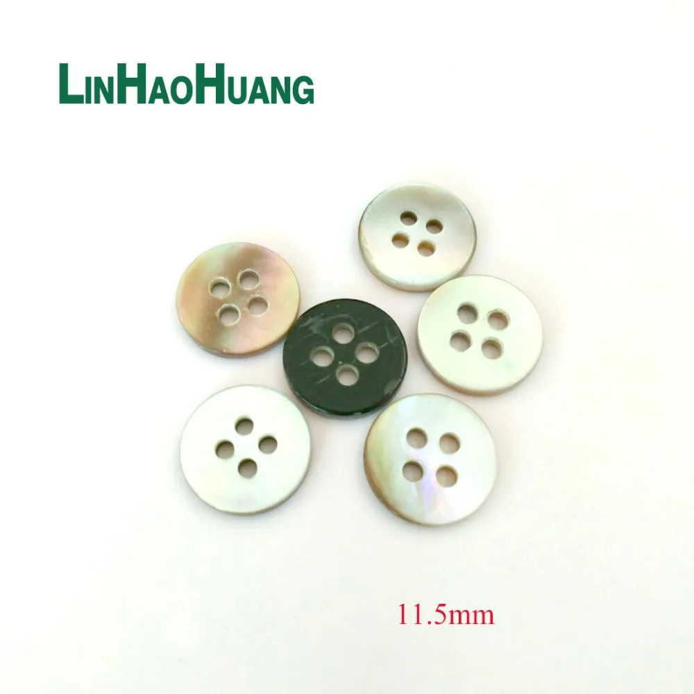 

HOT! 100 pcs/lot 11.5mm natural White mother of pearl shell button with 4 holes shirt button Sewing Buttons Scrapbook2017091301