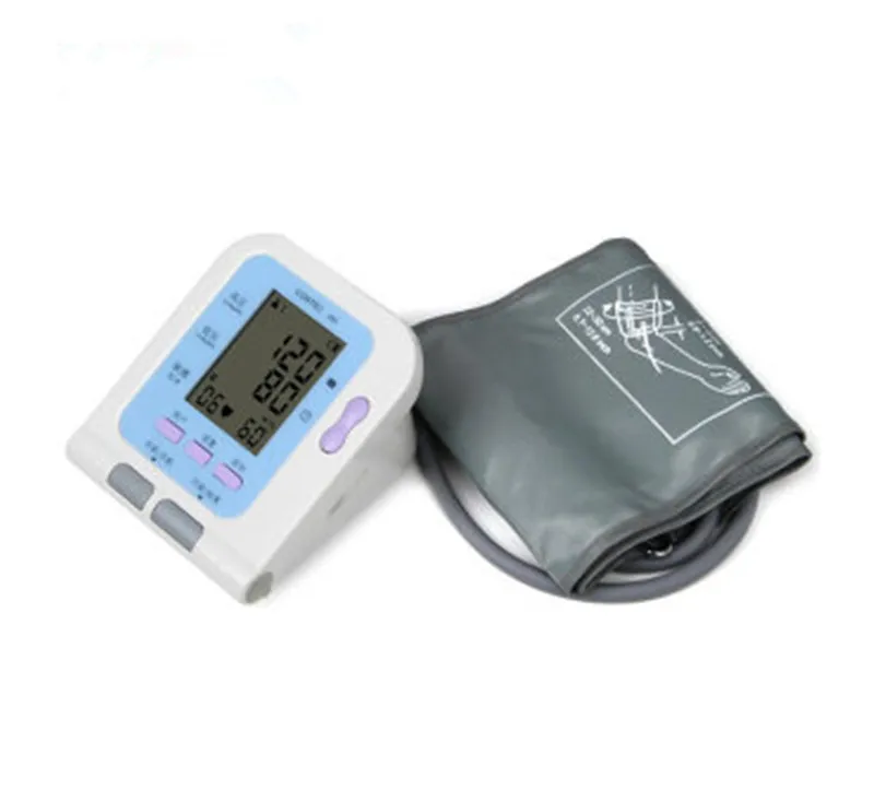 

BP monitor Digital Upper Arm Blood Pressure Pulse Monitors Sphygmomanometer Tonometer Portable Meters with cuff oximeter probe