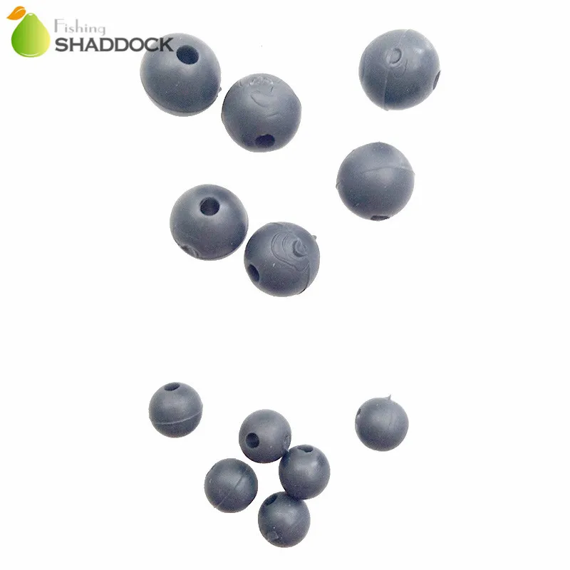 100pcs Diameter 5mm 7mm Soft Carp Fishing Beads Thermal Plastic Rubber