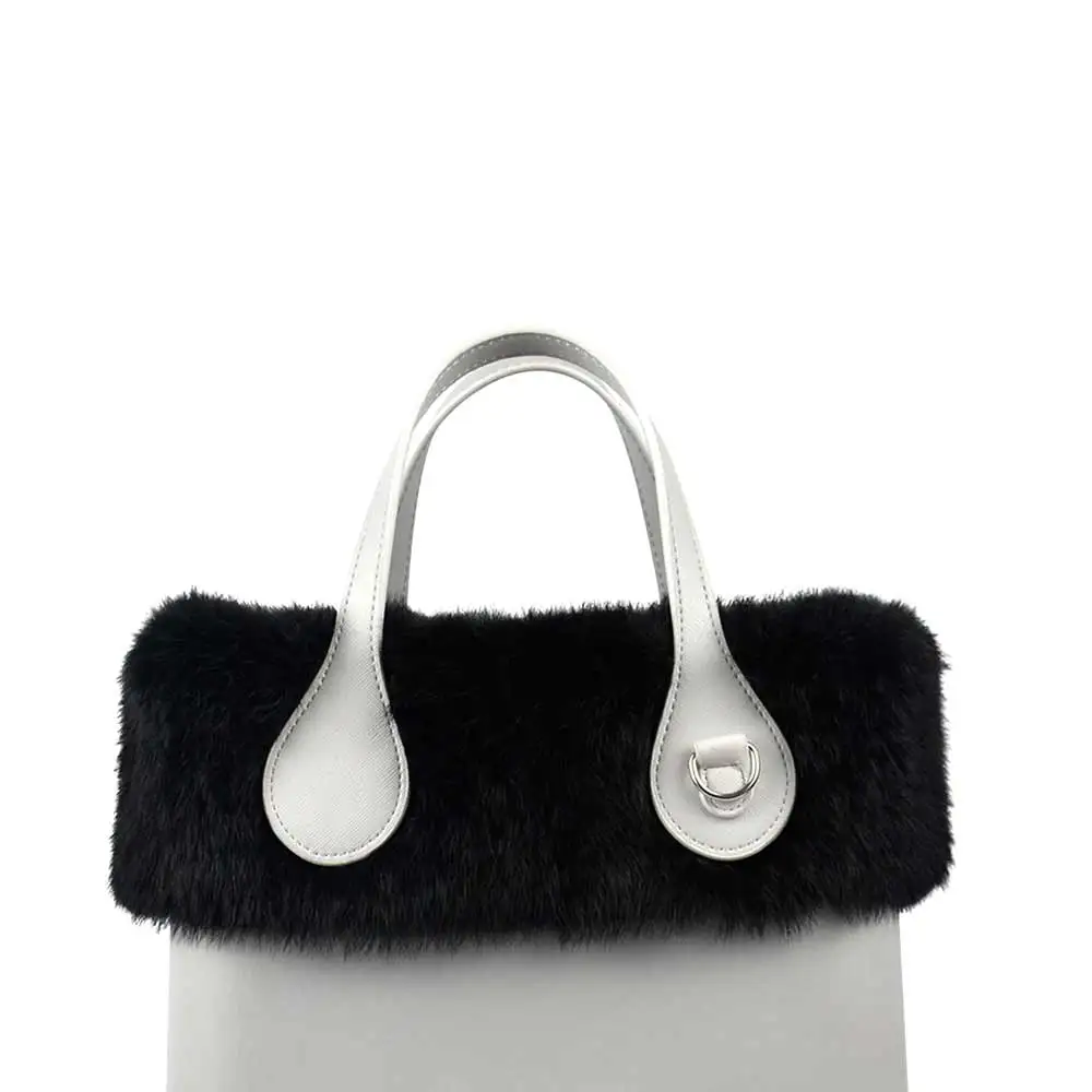 2018 New Women Bag Decoration Real Rabbit Fur Trims Plush Trim for Chic O BAG Thermal Plush Fit for Ochic Obag