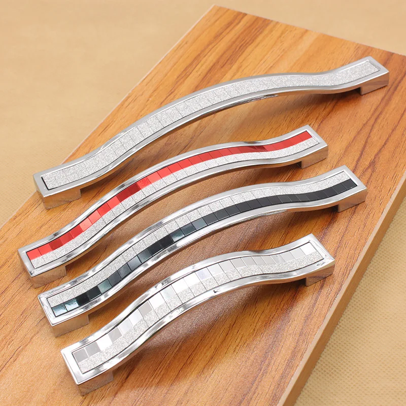 

Hole Spacing 96/128/160 White/Black/Red/Silver Crystal furniture handle/ drawer knob/kitchen cabinet pull for cupboard Wardrobe