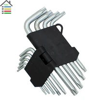 Free shipping 9pcs 9 sizes Screwdriver Bits Set Star Torx Wrench Tamper Professional Tool T10 T15 T20 T25 T27 T30 T40 T45 T50