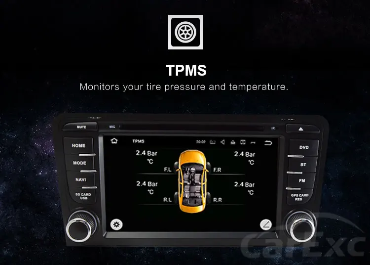 Clearance Android 9.0 Octa Core 7 Inch Car DVD Player Stereo System For Audi A3 S3 With 3G WIFI Canbus Radio FM AM Radio GPS Navigation 16