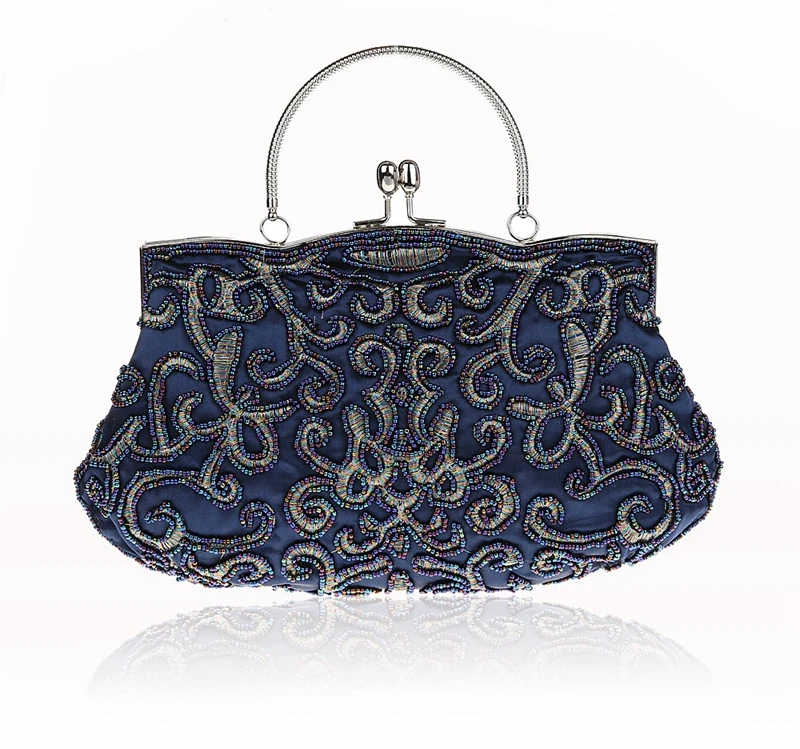 navy blue clutch purse for wedding