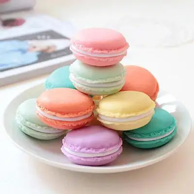 

Macaron Jewelry Earring Necklace Display Storage Case Make-up Jewelry Box Coin Purse Mini Candy Pill Box Medicine Organizer Tool