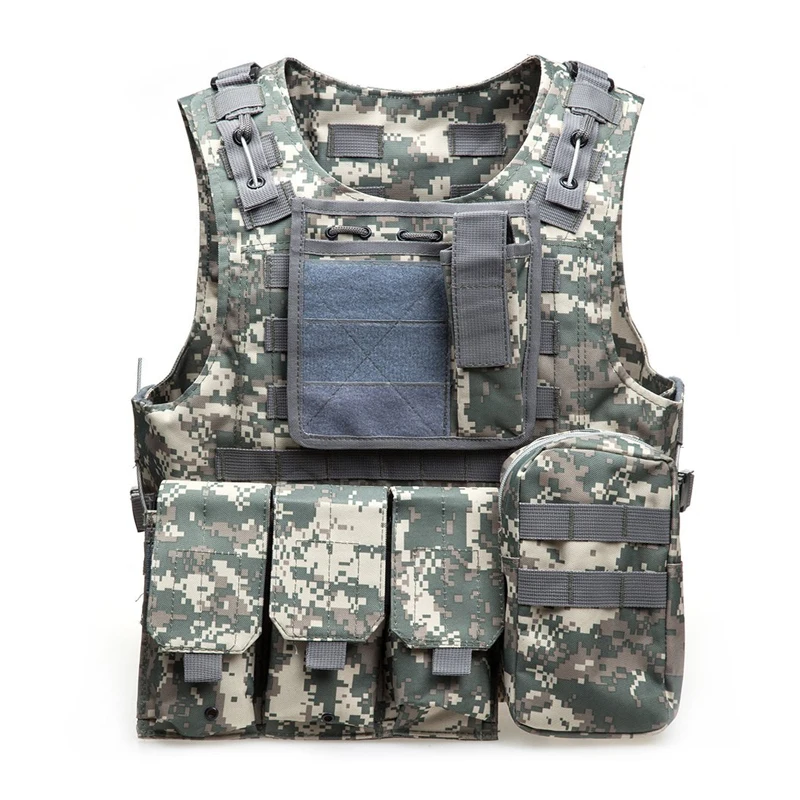 

Camouflage Tactical Amphibious Vest Military Army Combat Airsoft Paintball Sport Body Armor Molle Hunting Vest 8 Colors