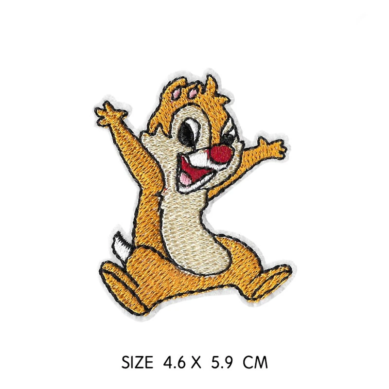 

1Pcs Little Yellow Mouse Patch Iron on Sew On Applique Badge Motorcycle Cheap Biker Embroidered Patches For Clothes Sticker