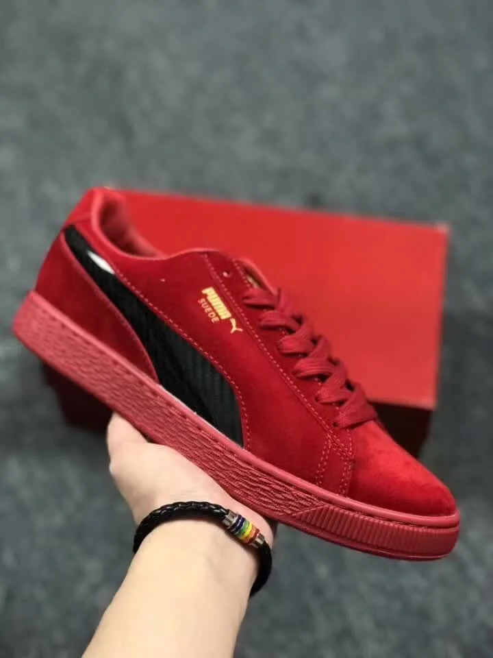 

New Puma men and women Creeper red Black autumn/winter new style casual hipster sneakers shoes Breathable Badminton Shoes 36-44