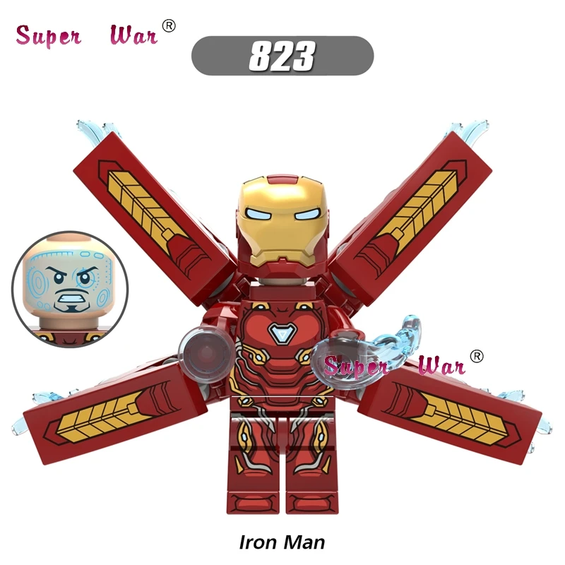 

Single Marvel Avengers Infinity War Iron Man Armor collectable Mark50 Mark 50 building blocks bricks toys for children